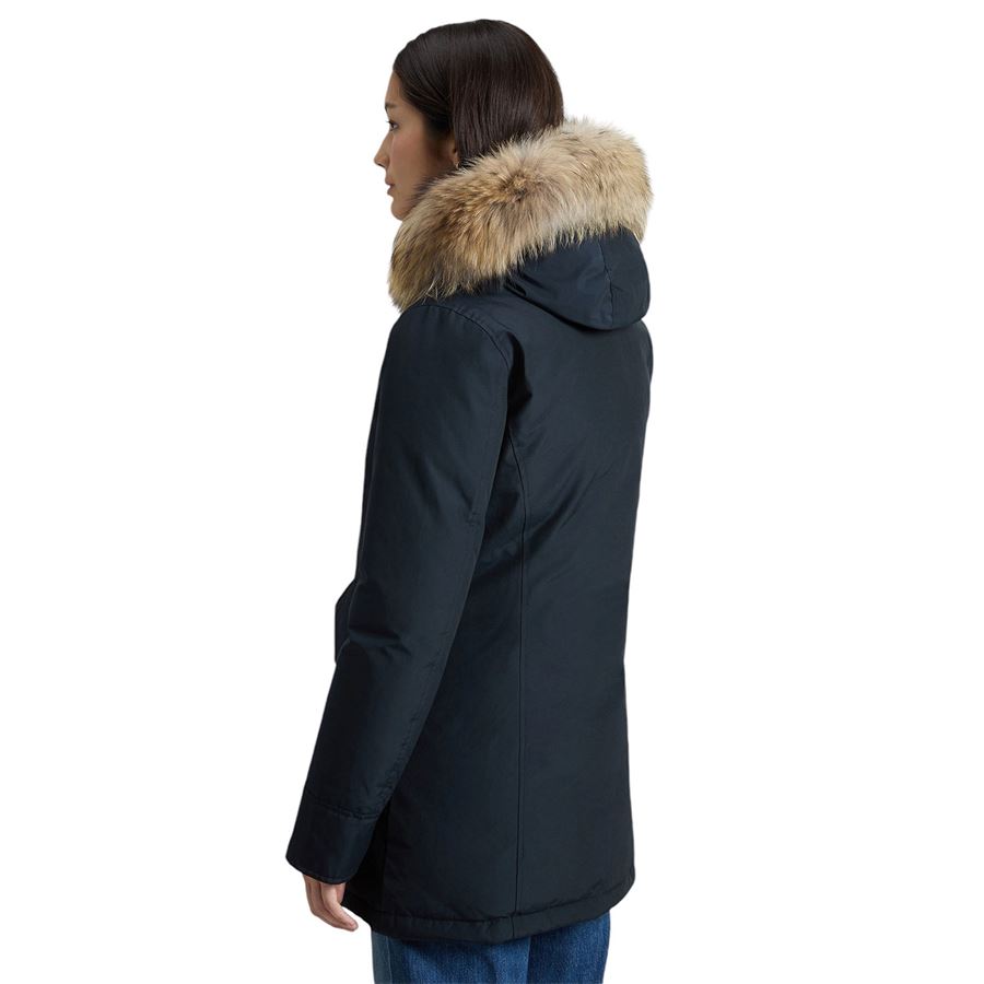 Arctic Parka in Ramar Cloth con pelliccia removibile da donna Woolrich | CFWWOU0538DKN